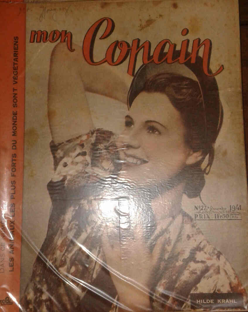 MON COPAIN magazine side cover 9 November 1941
