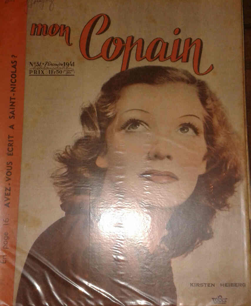 MON COPAIN magazine side cover 7 December 1941