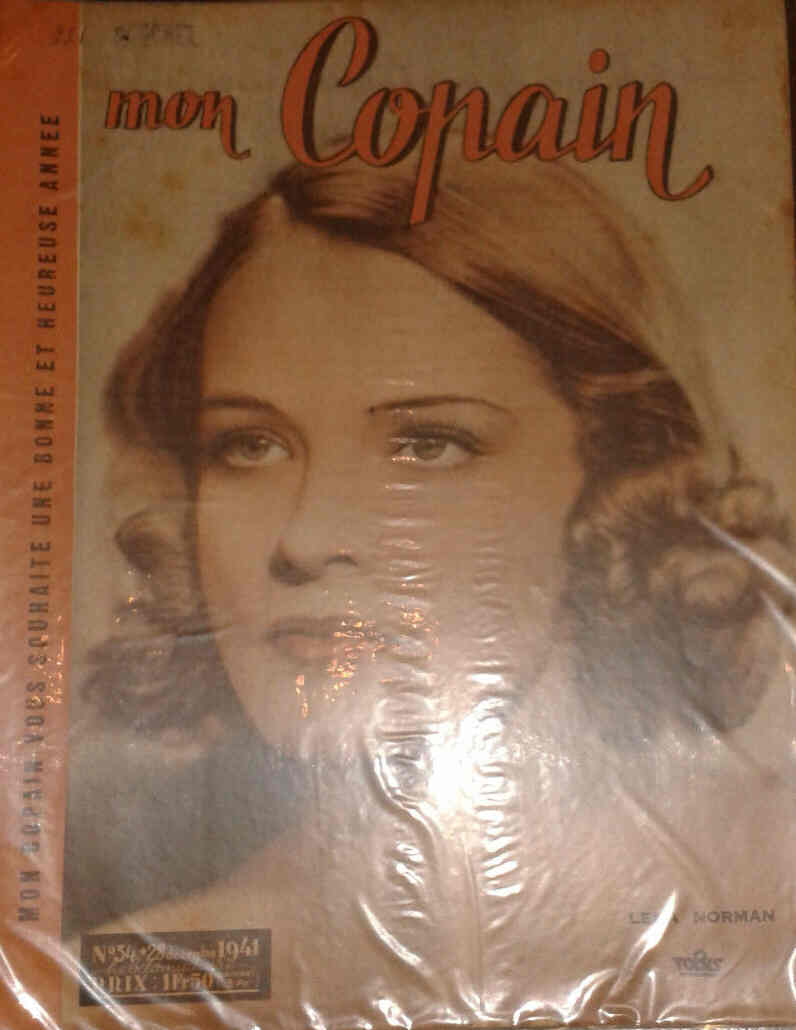 MON COPAIN magazine side cover 28 December 1941