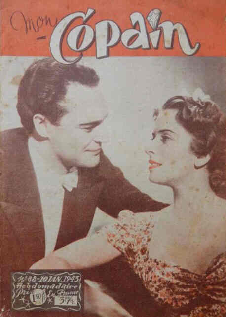 MON COPAIN magazine side cover Issue 88 10 January 1943