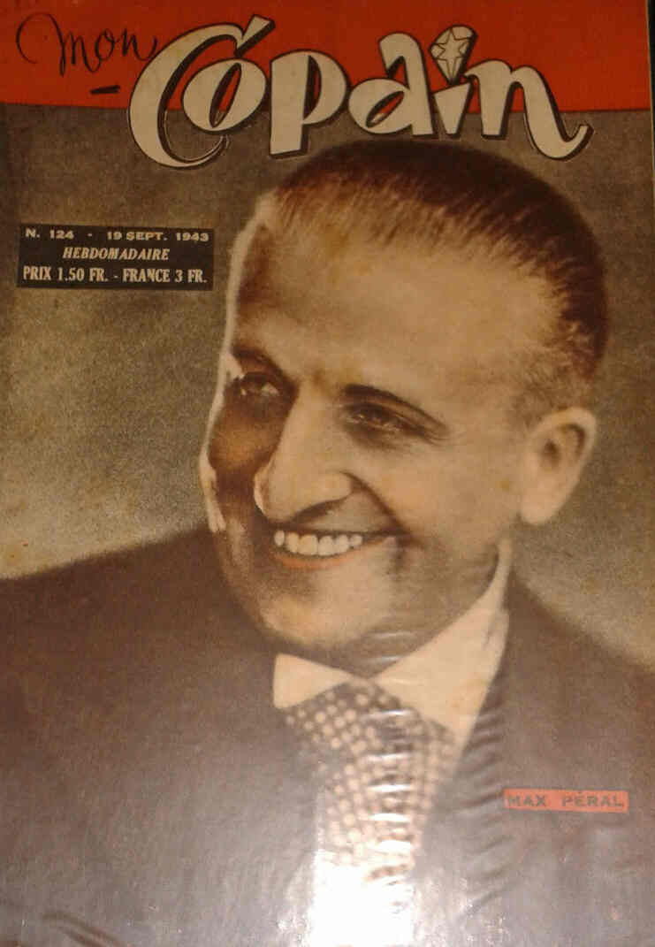 MON COPAIN magazine side cover Issue 124 19 September 1943