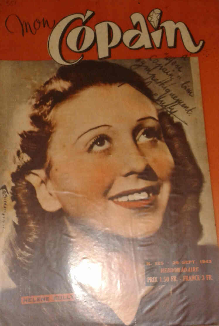 MON COPAIN magazine side cover Issue 125 26 September 1943