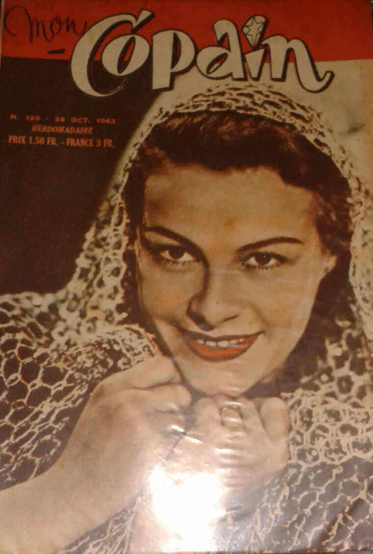 MON COPAIN magazine side cover Issue 129 24 October 1943