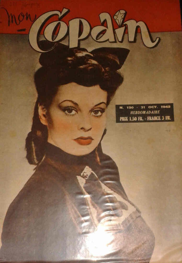 MON COPAIN magazine side cover Issue 130 31 October 1943
