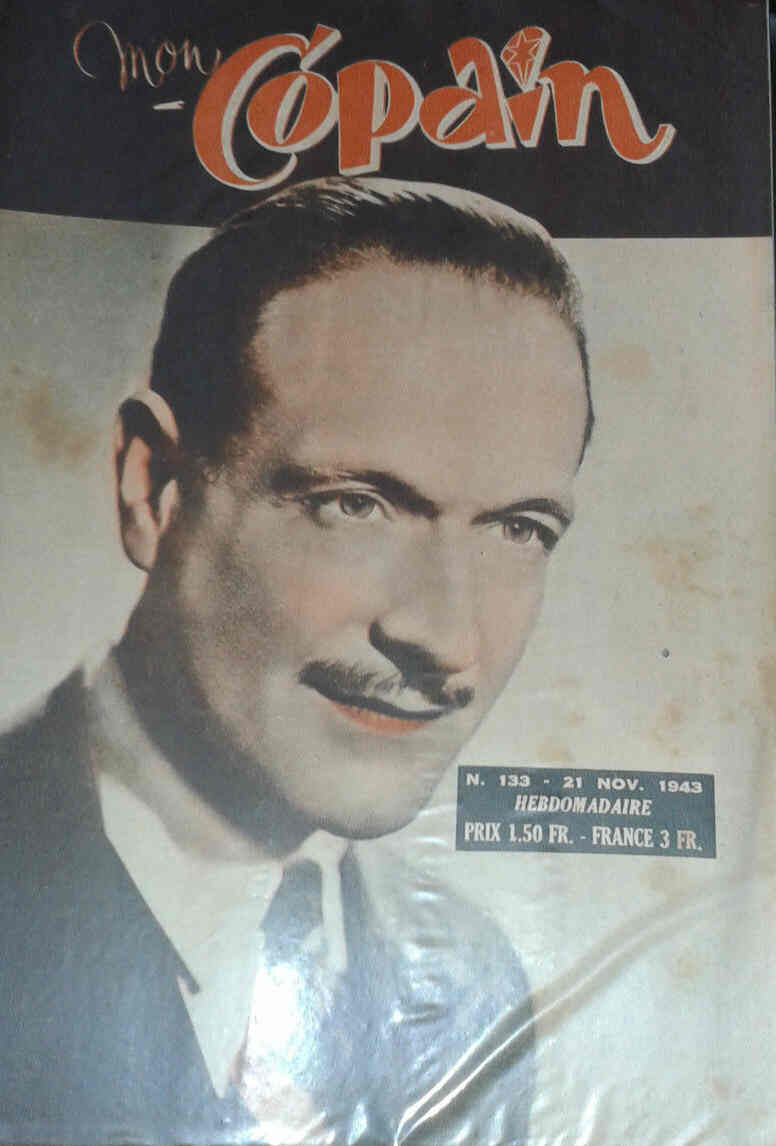 MON COPAIN magazine side cover Issue 133 21 November 1943