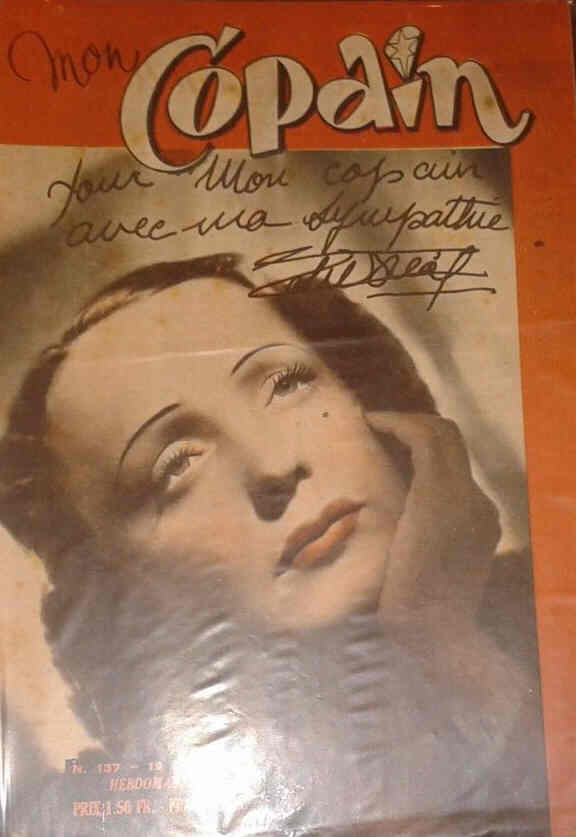 MON COPAIN magazine side cover Issue 137 19 December 1943