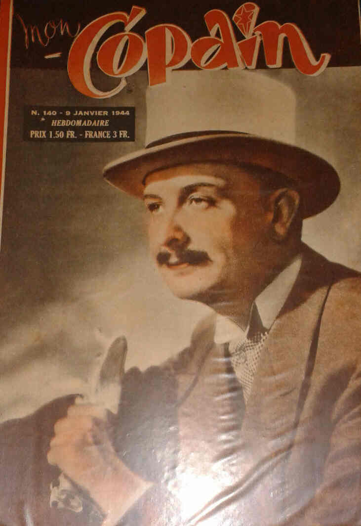 MON COPAIN magazine side cover Issue 140 9 January 1944