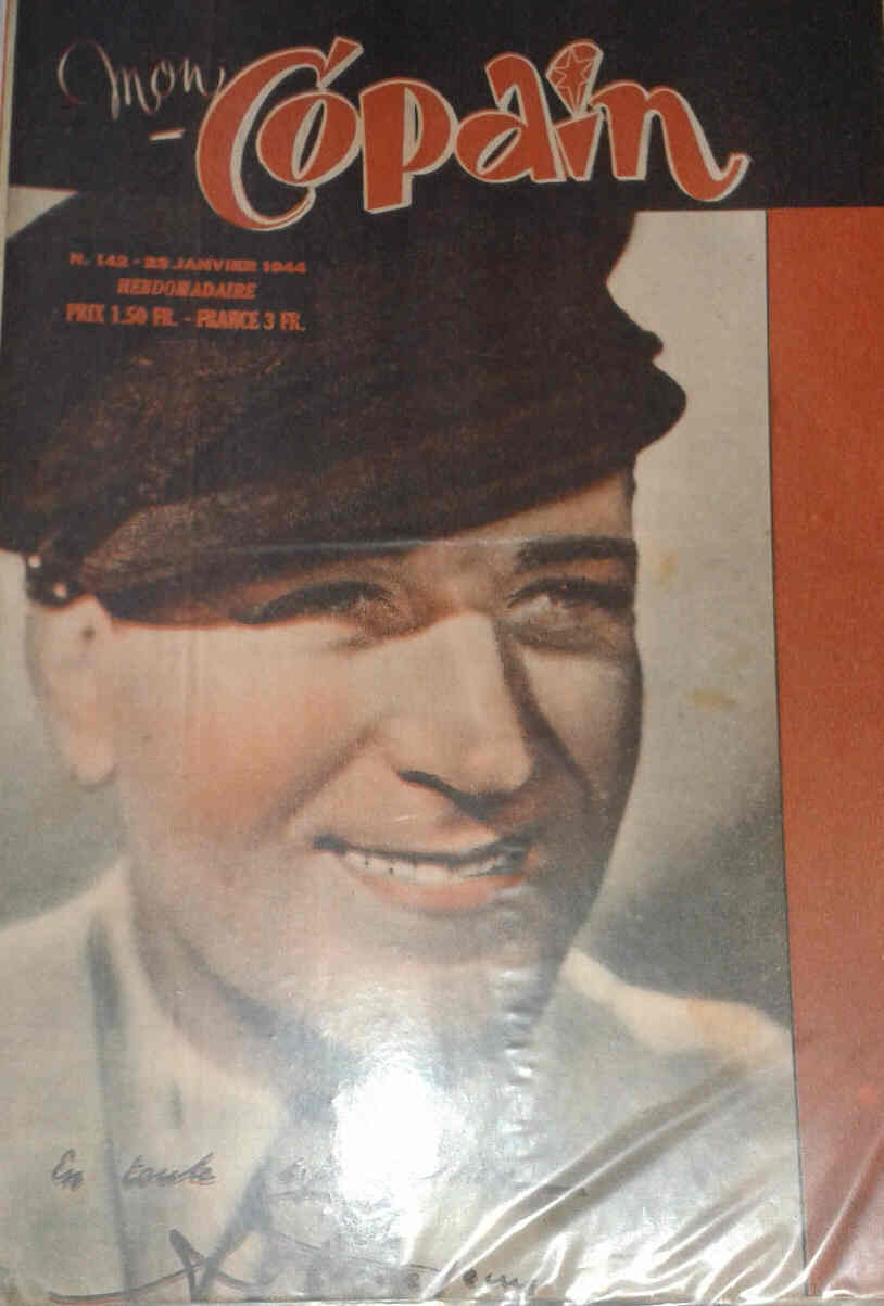 MON COPAIN magazine side cover Issue 142 23 January 1944