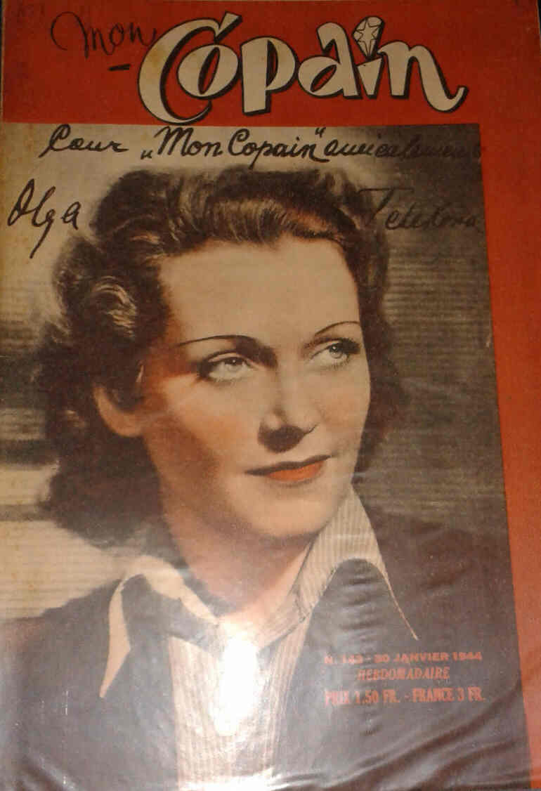 MON COPAIN magazine side cover Issue 143 30 January 1944