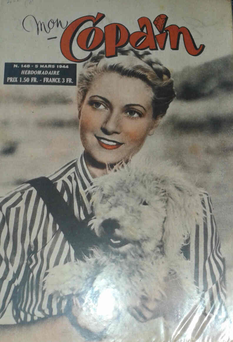 MON COPAIN magazine side cover Issue 148 5 March 1944