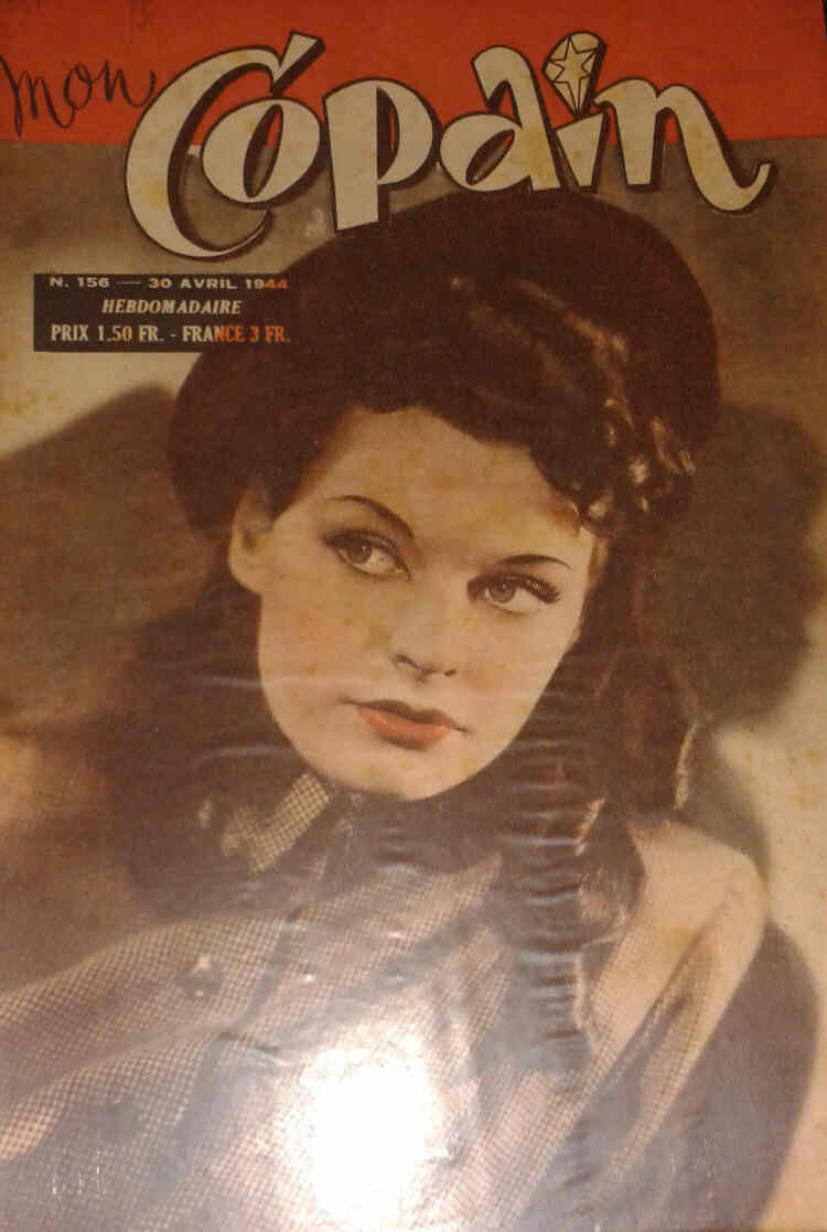 MON COPAIN magazine side cover Issue 156 30 April 1944