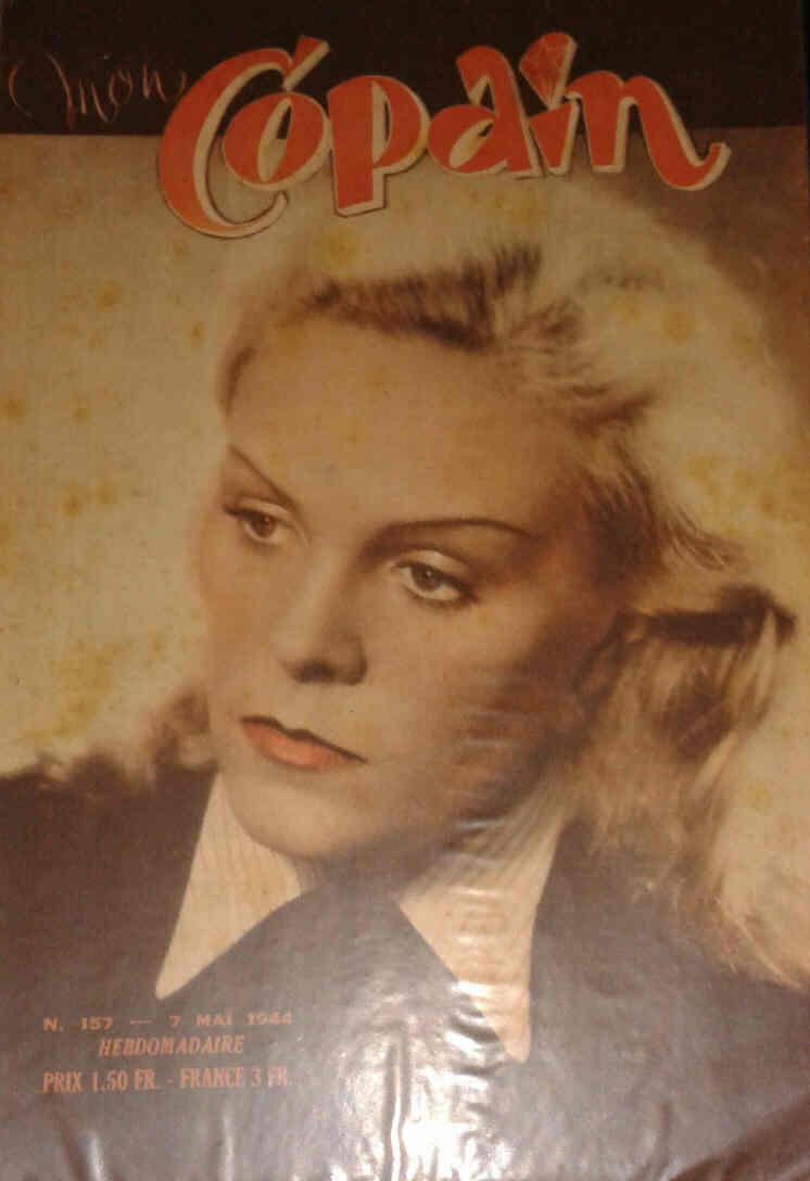 MON COPAIN magazine side cover Issue 157 7 May 1944