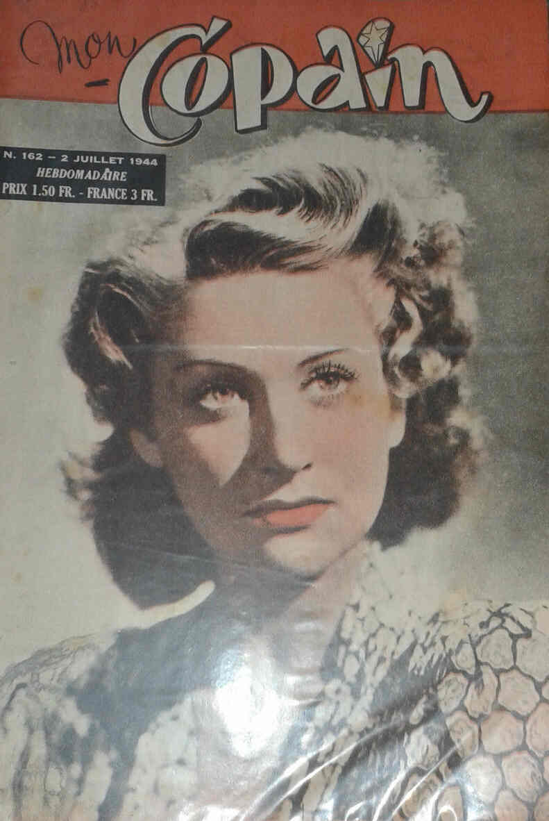 MON COPAIN magazine side cover Issue 162 2 July 1944