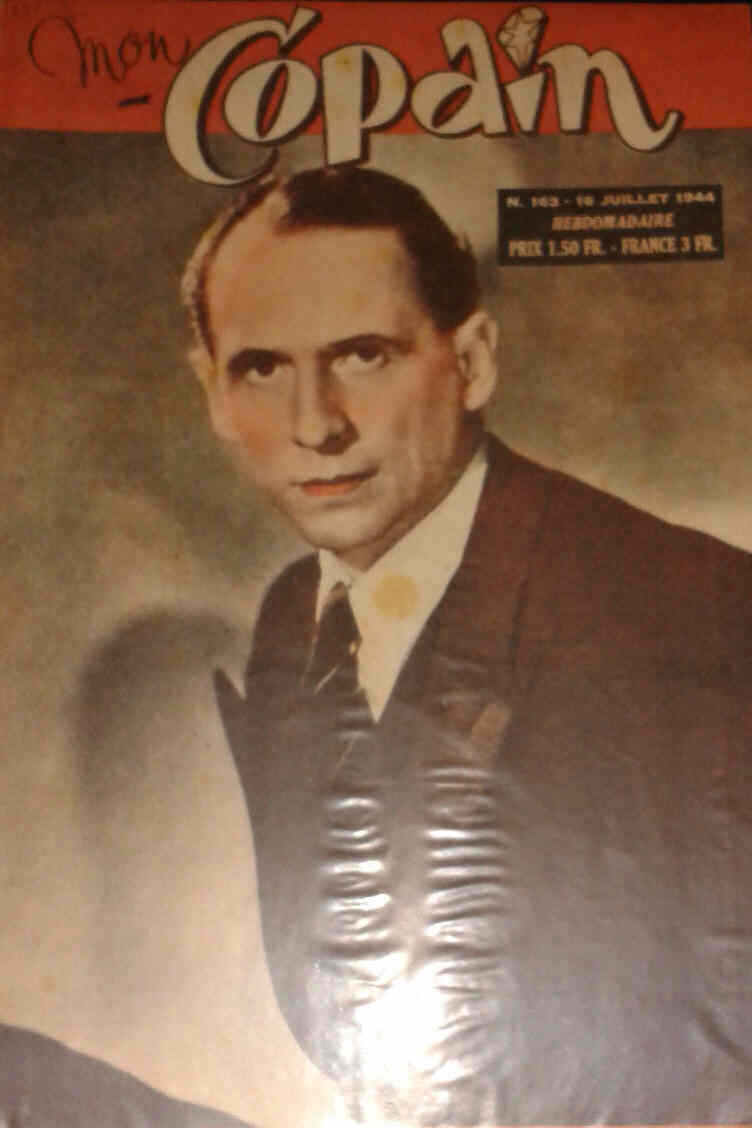 MON COPAIN magazine side cover Issue 163 16 July 1944