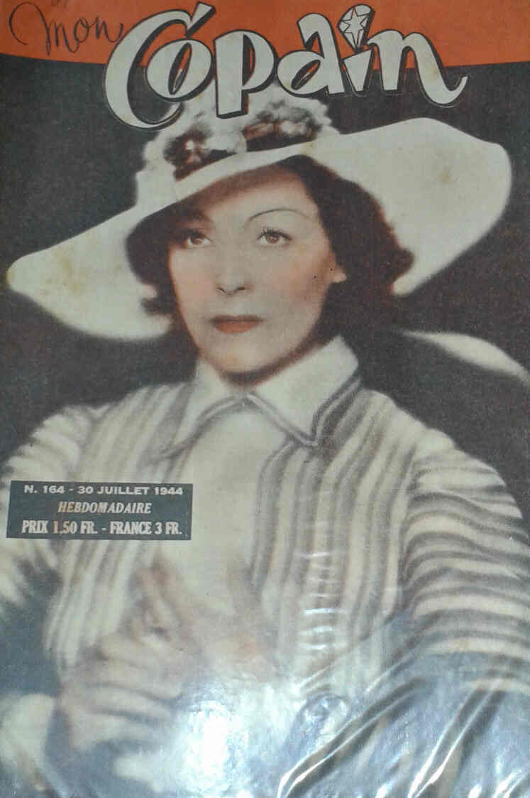 MON COPAIN magazine side cover Issue 164 30 July 1944