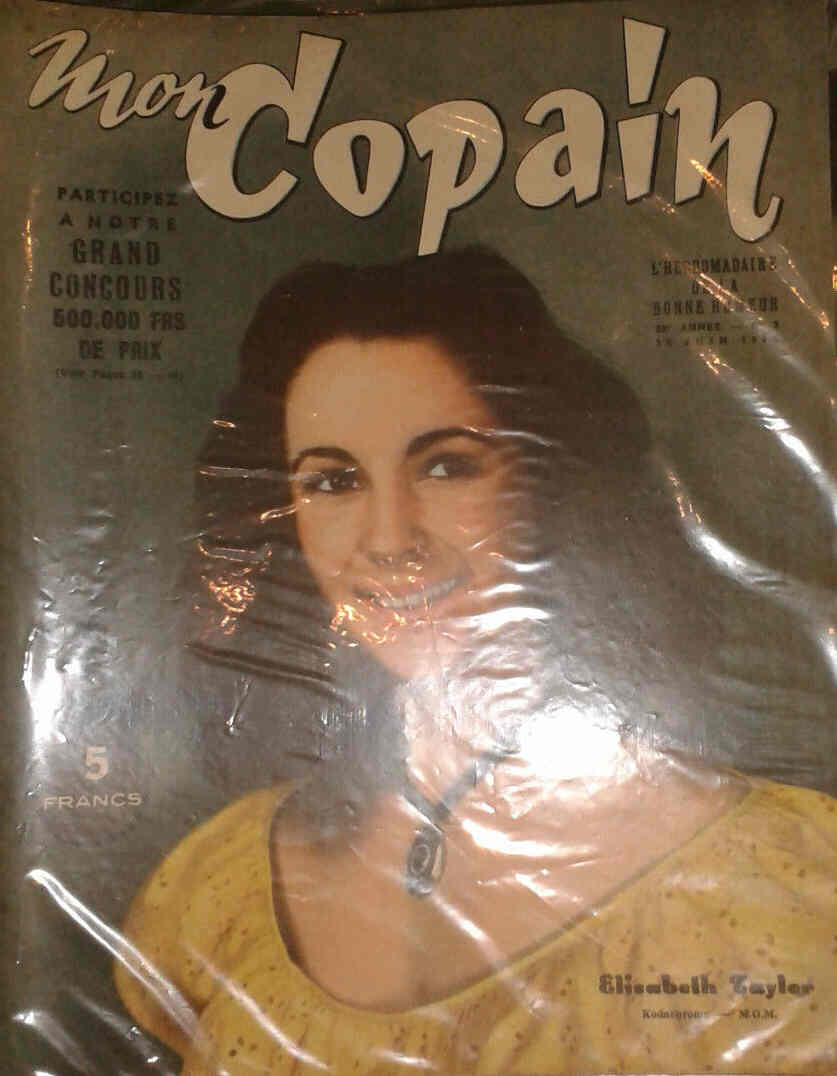 MON COPAIN magazine side cover 18 June 1949