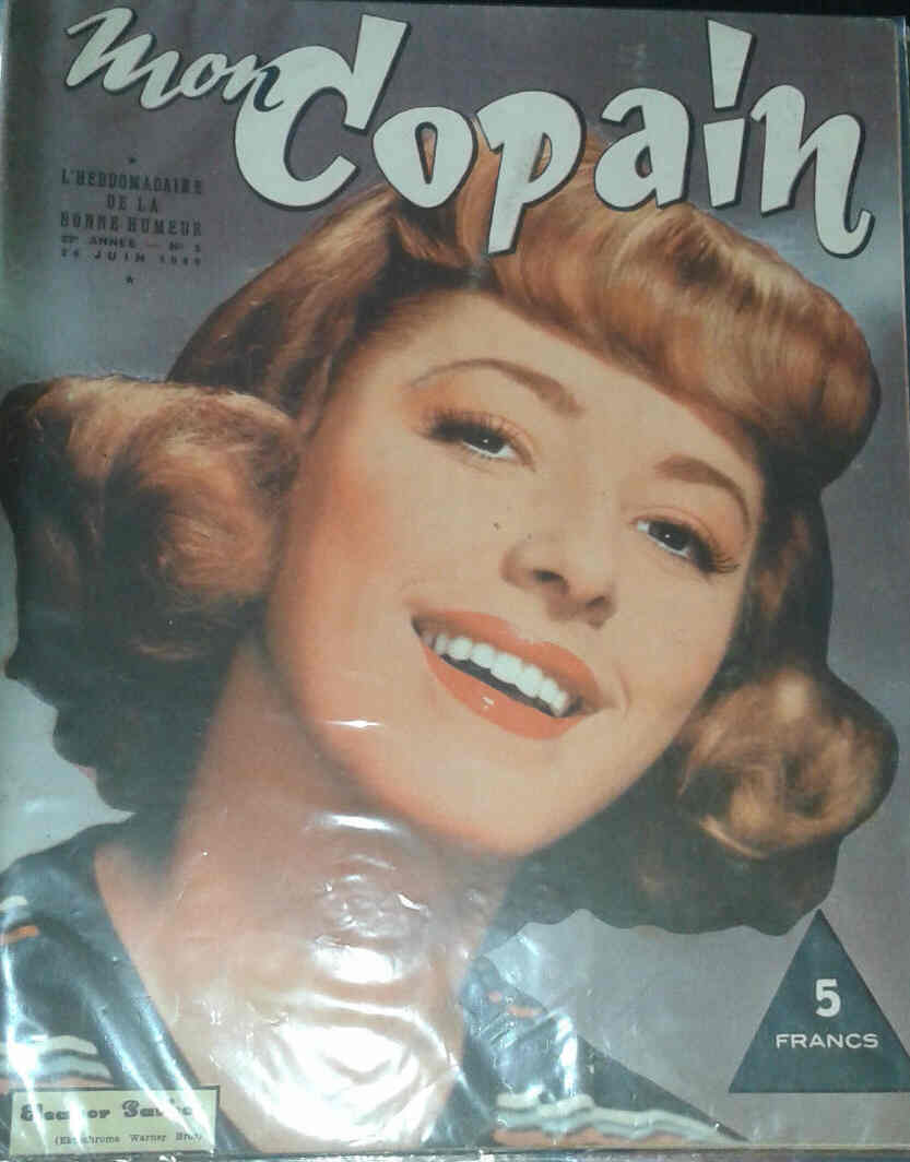 MON COPAIN magazine side cover 25 June 1949