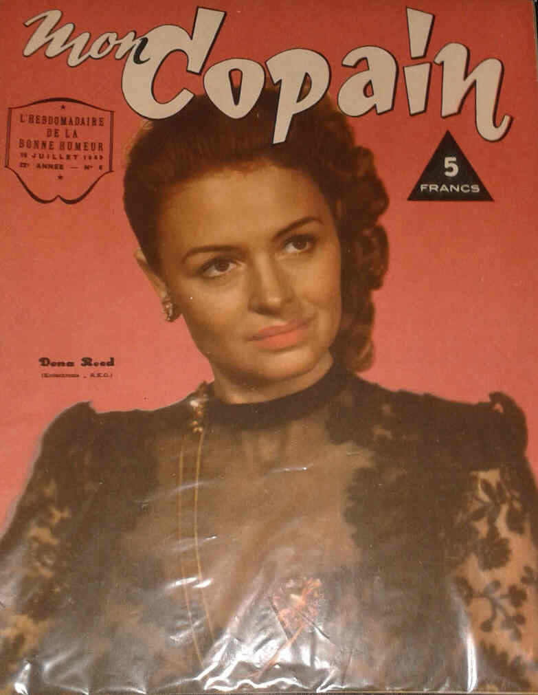 MON COPAIN magazine side cover 16 July 1949