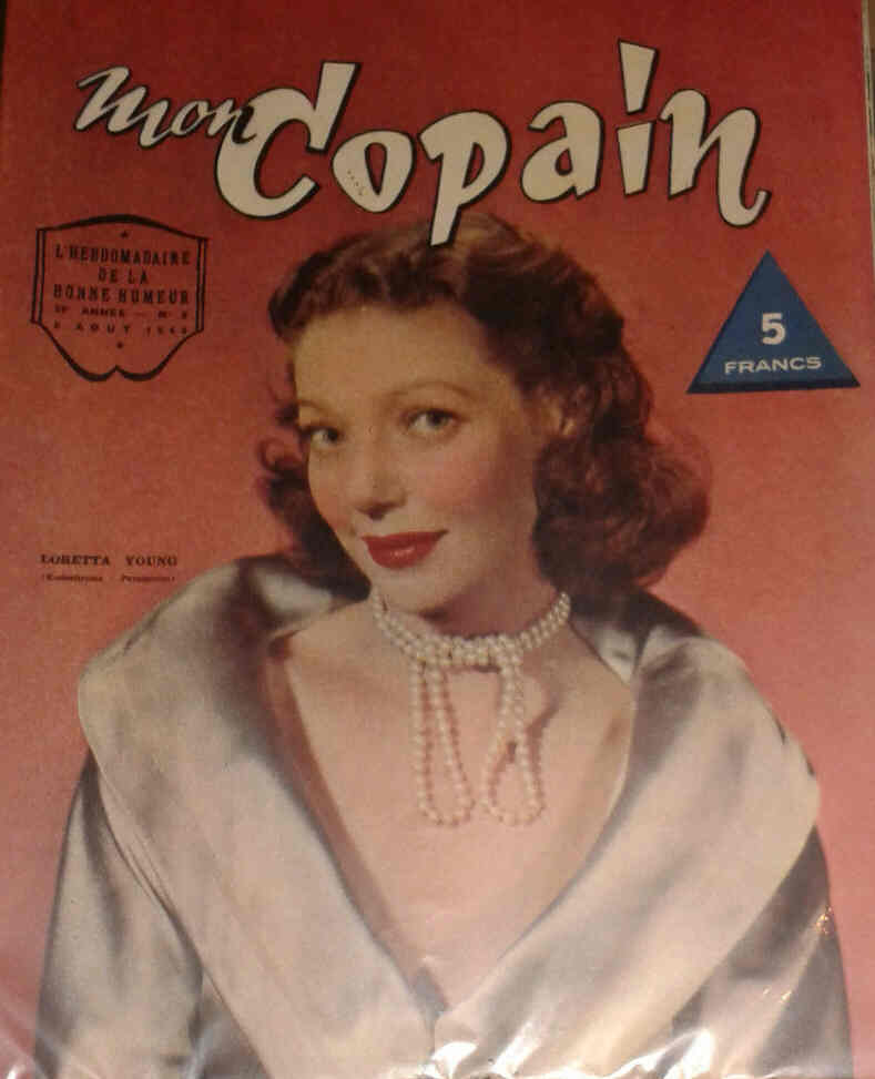 MON COPAIN magazine side cover 5 August 1949