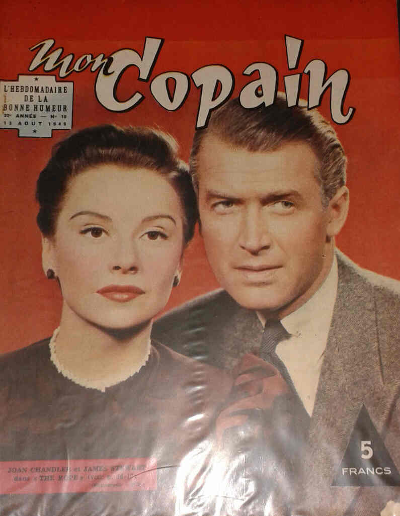 MON COPAIN magazine side cover 13 August 1949