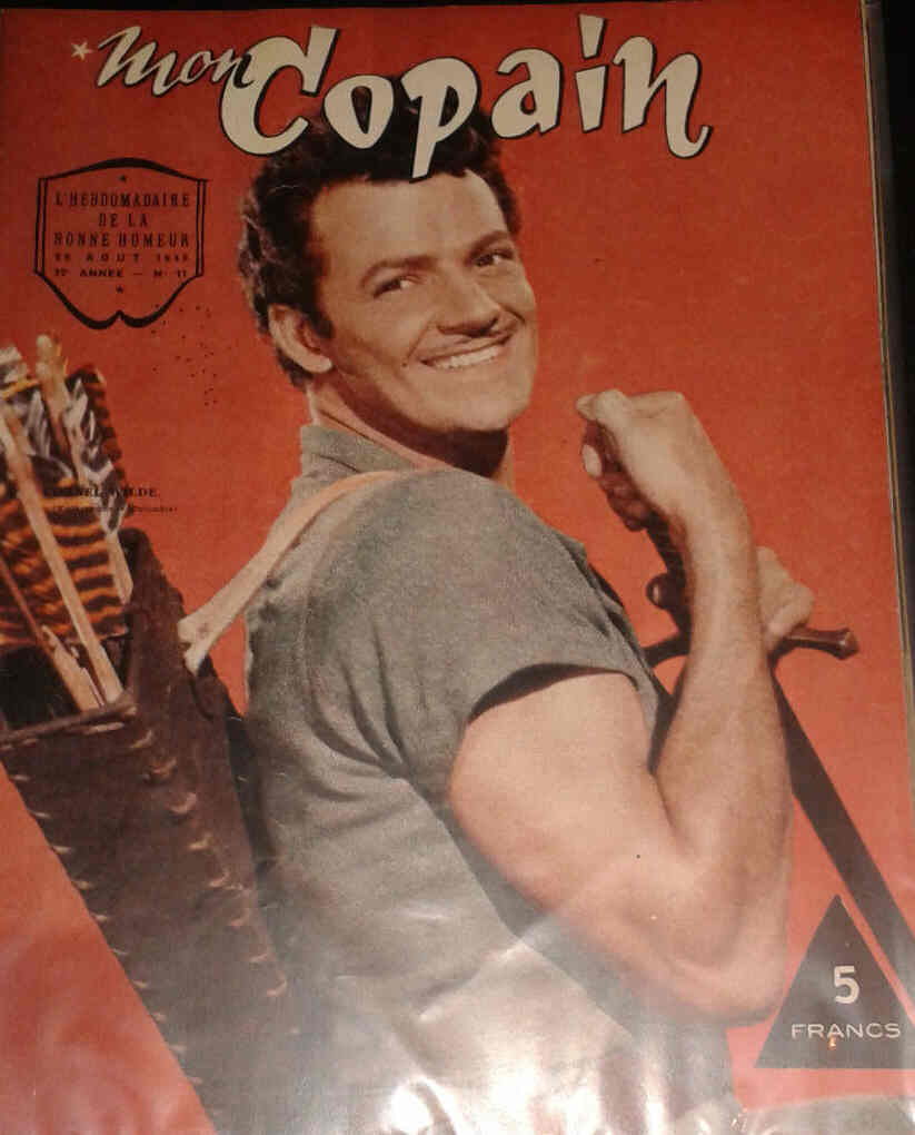 MON COPAIN magazine side cover 26 August 1949