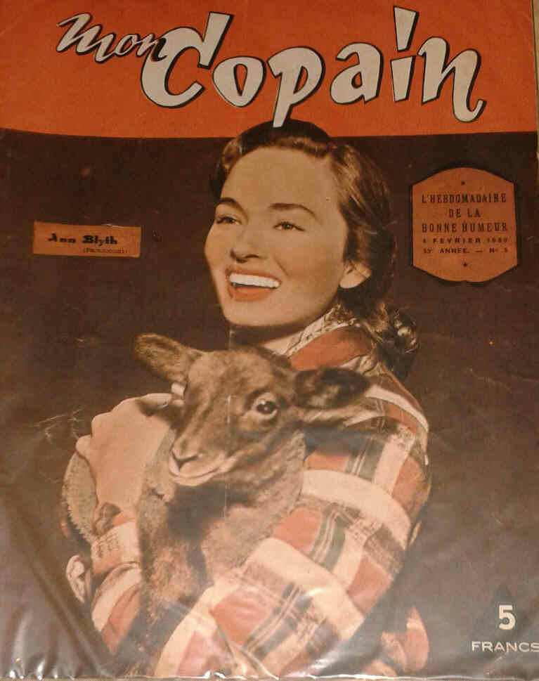 MON COPAIN magazine side cover 4 February 1950