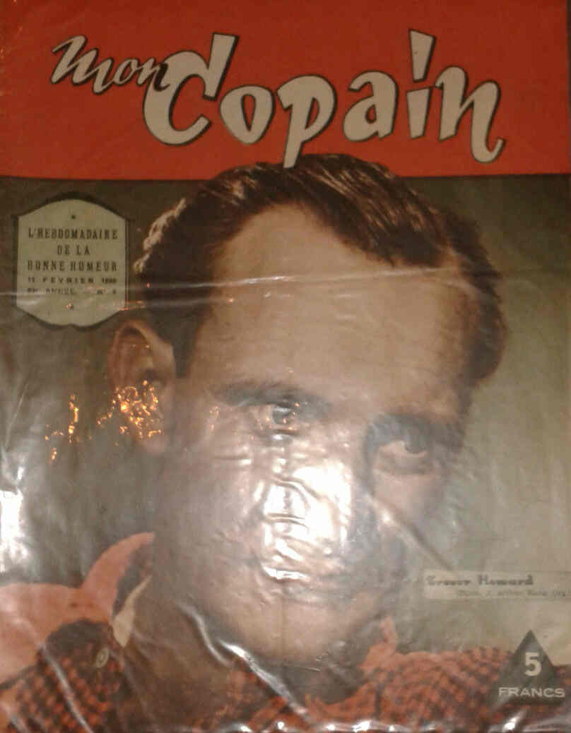 MON COPAIN magazine side cover 11 February 1950