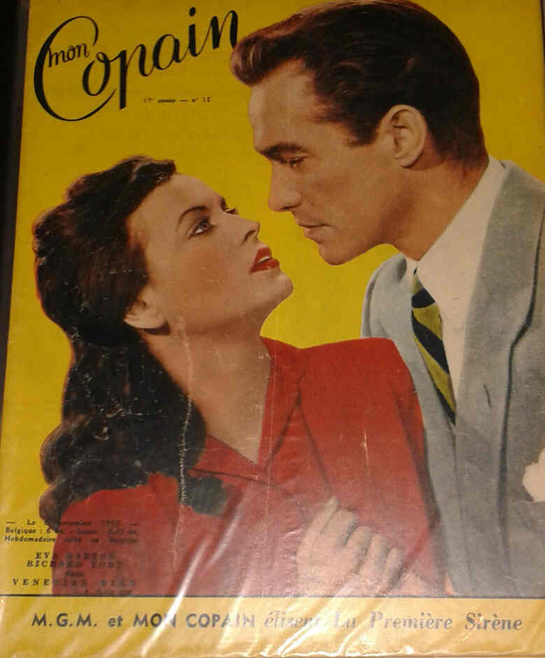 MON COPAIN magazine side cover 6 November 1953