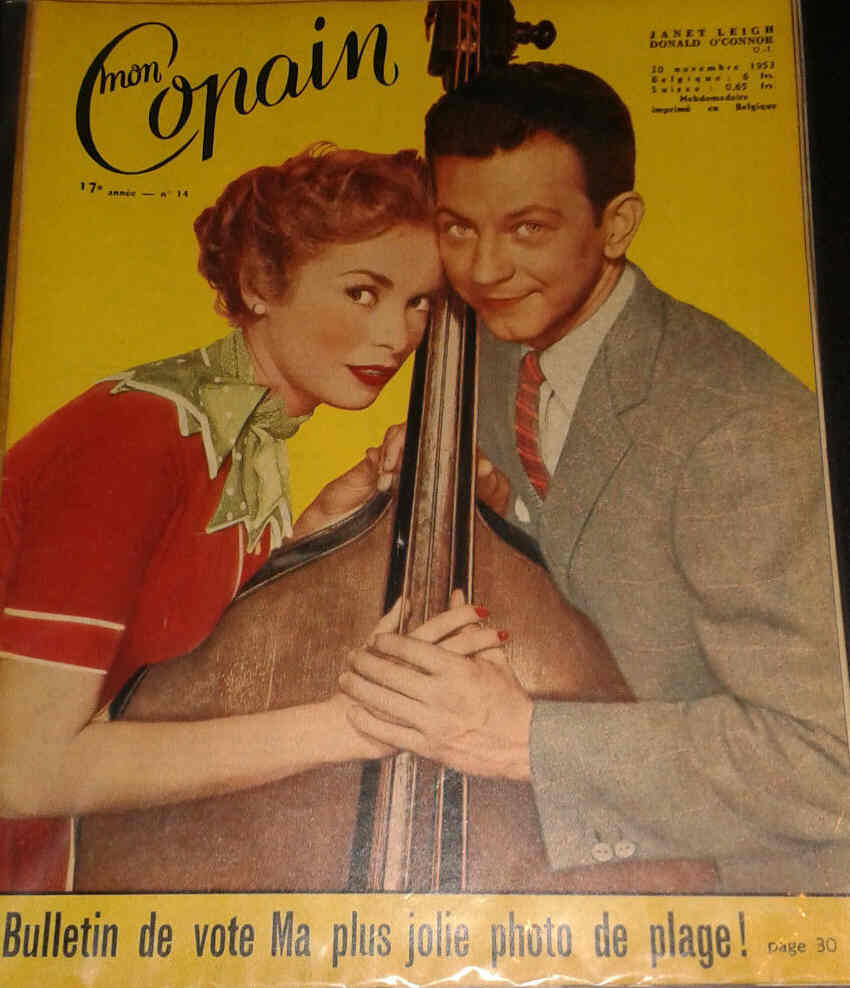 MON COPAIN magazine side cover 20 November 1953