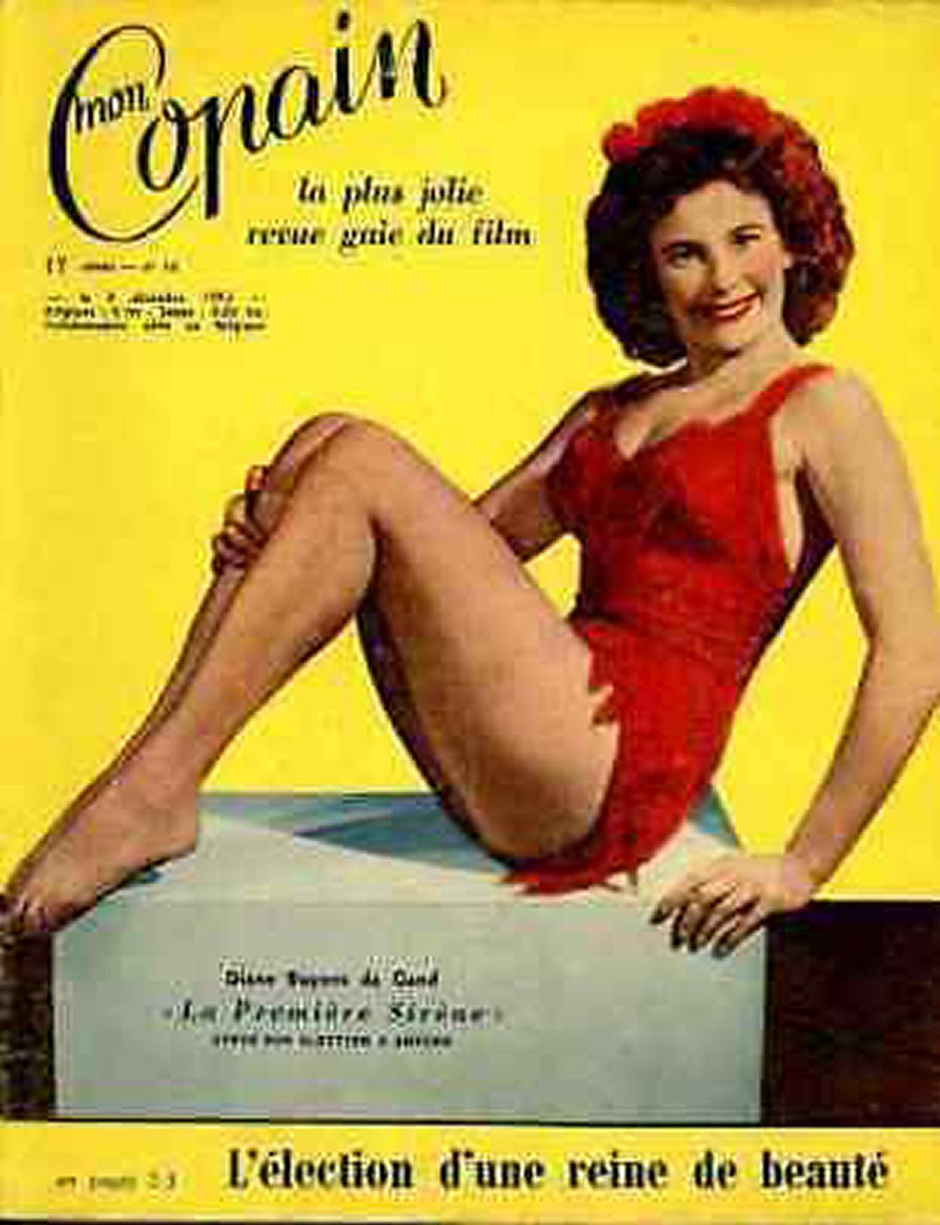 MON COPAIN magazine side cover 4 December 1953