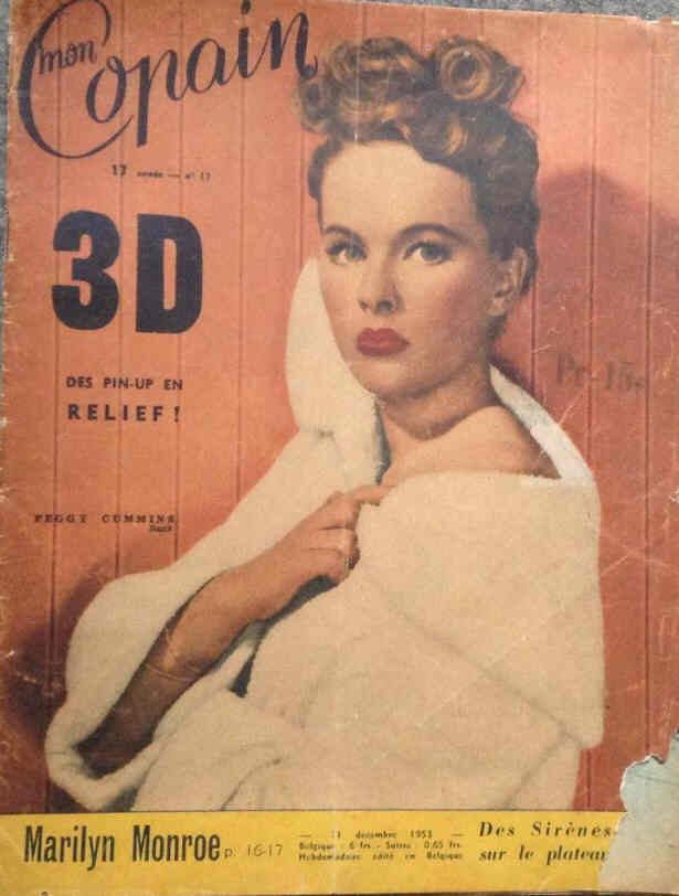 MON COPAIN magazine side cover 11 December 1953