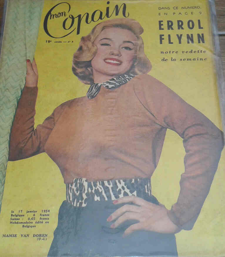 MON COPAIN magazine side cover 17 January 1954