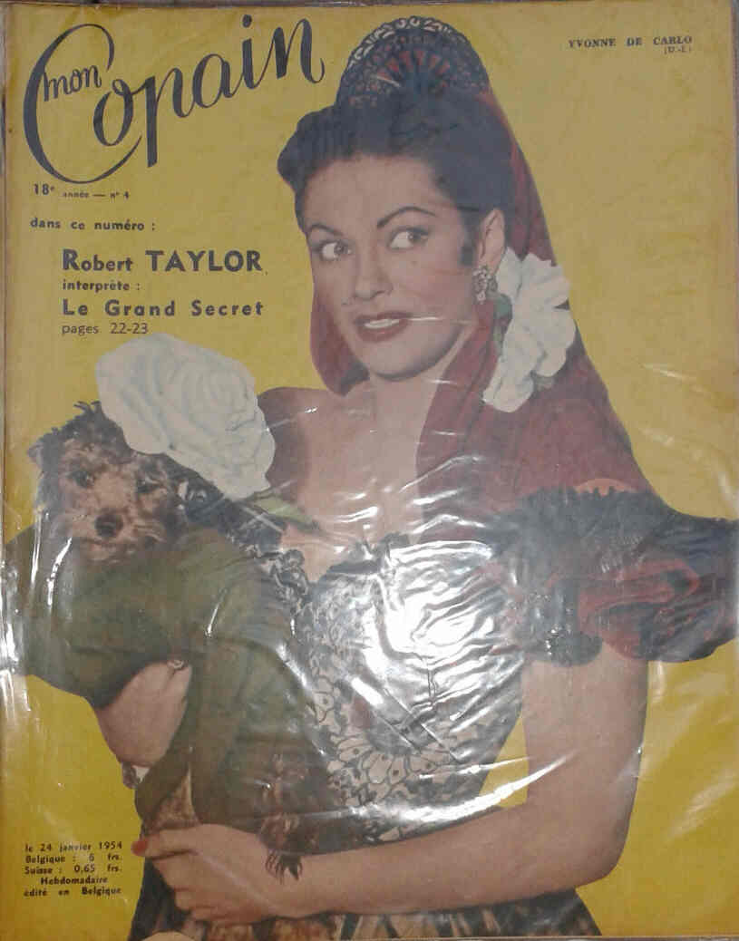 MON COPAIN magazine side cover 24 January 1954