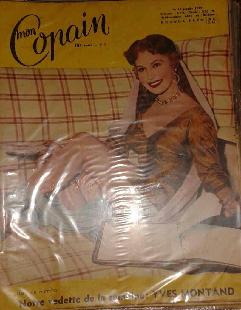 MON COPAIN magazine side cover 31 January 1954