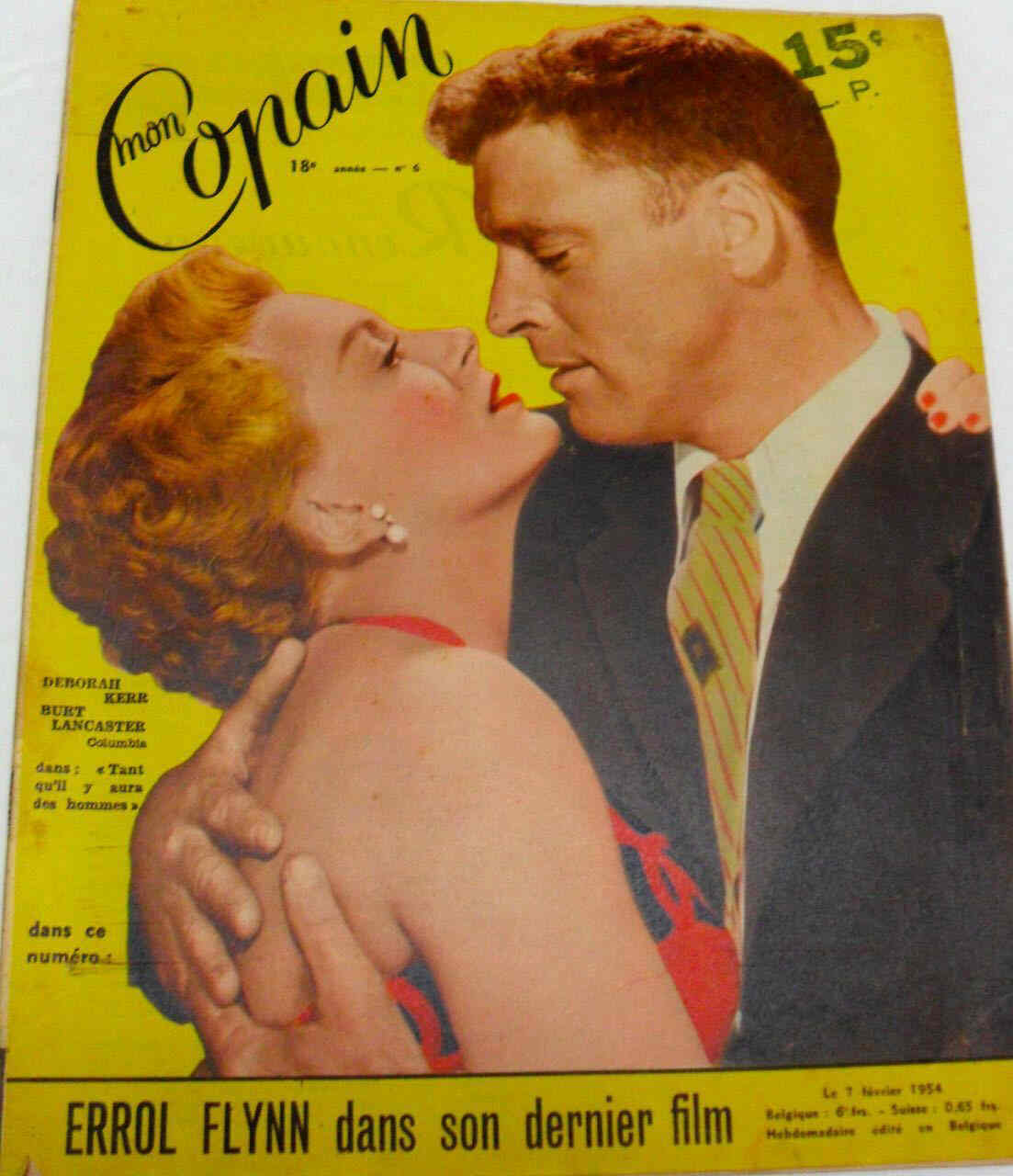 MON COPAIN magazine side cover 7 February 1954