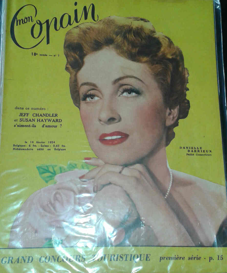 MON COPAIN magazine side cover 14 February 1954