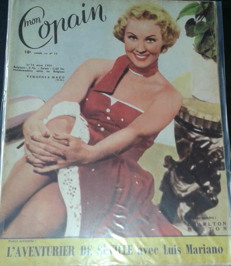 MON COPAIN magazine side cover 14 March 1954