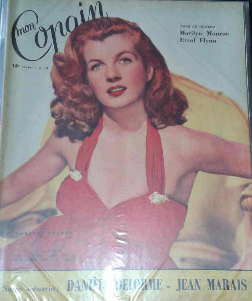 MON COPAIN magazine side cover 11 April 1954