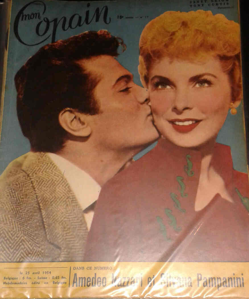 MON COPAIN magazine side cover 25 April 1954