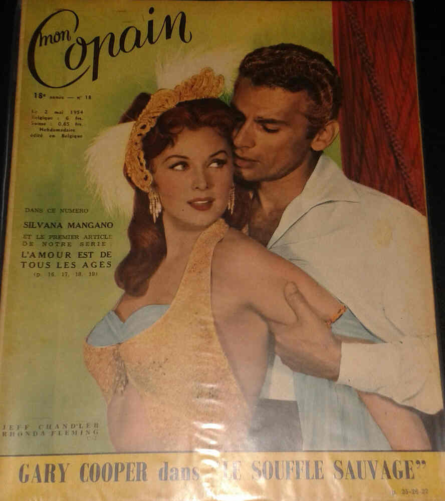 MON COPAIN magazine side cover 2 May 1954