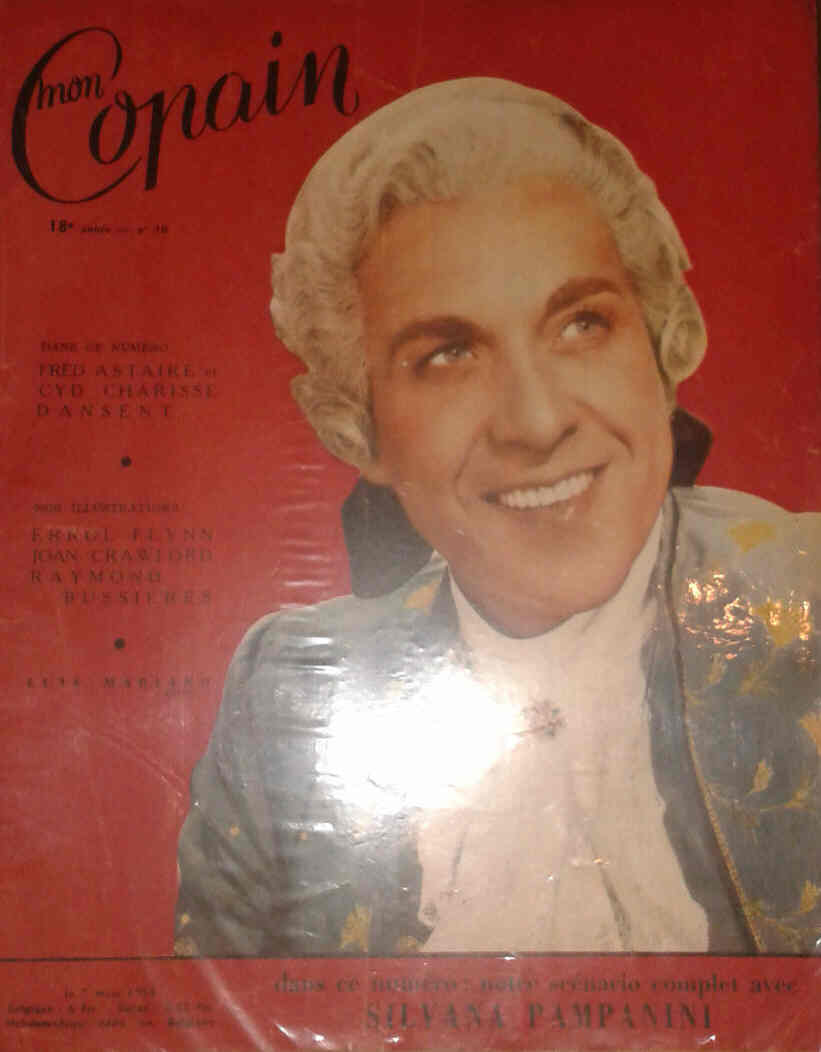 MON COPAIN magazine side cover 9 May 1954