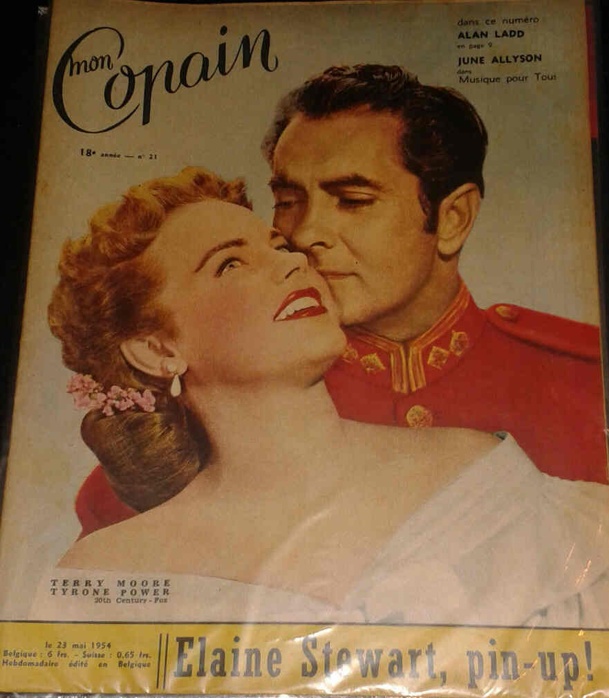MON COPAIN magazine side cover 23 May 1954