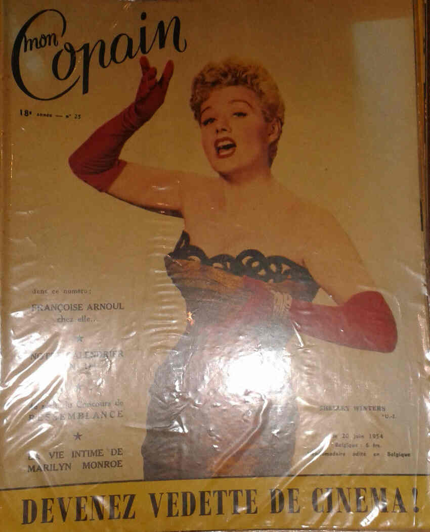 MON COPAIN magazine side cover 20 June 1954