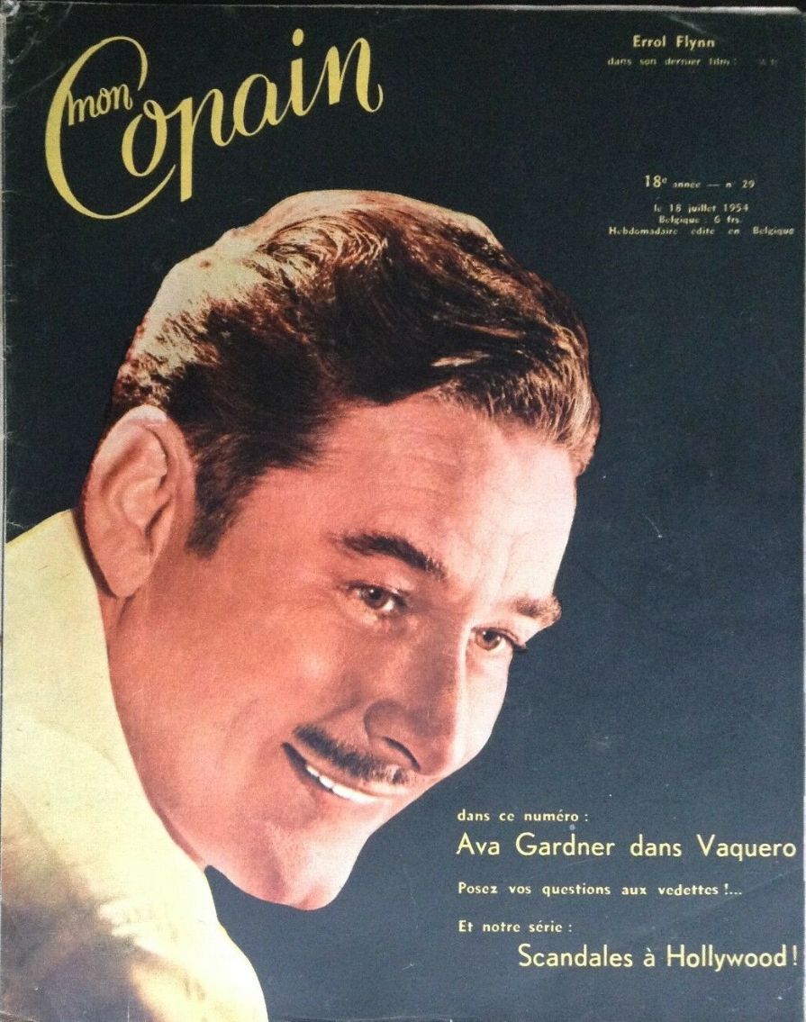 MON COPAIN magazine side cover 18 July 1954