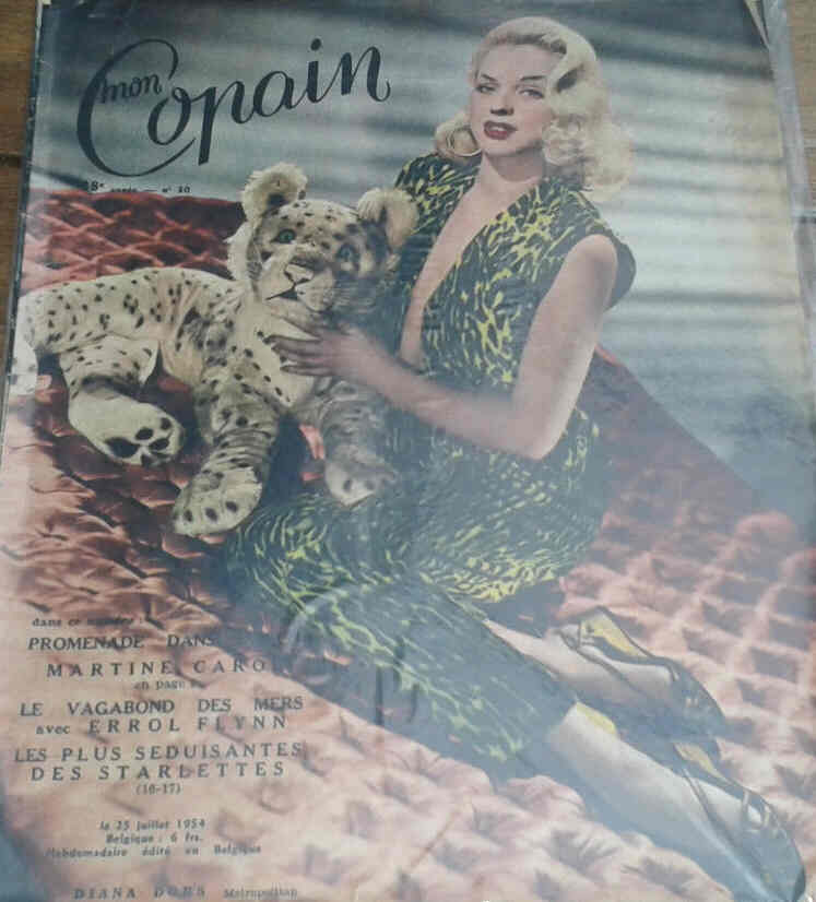 MON COPAIN magazine side cover 25 July 1954