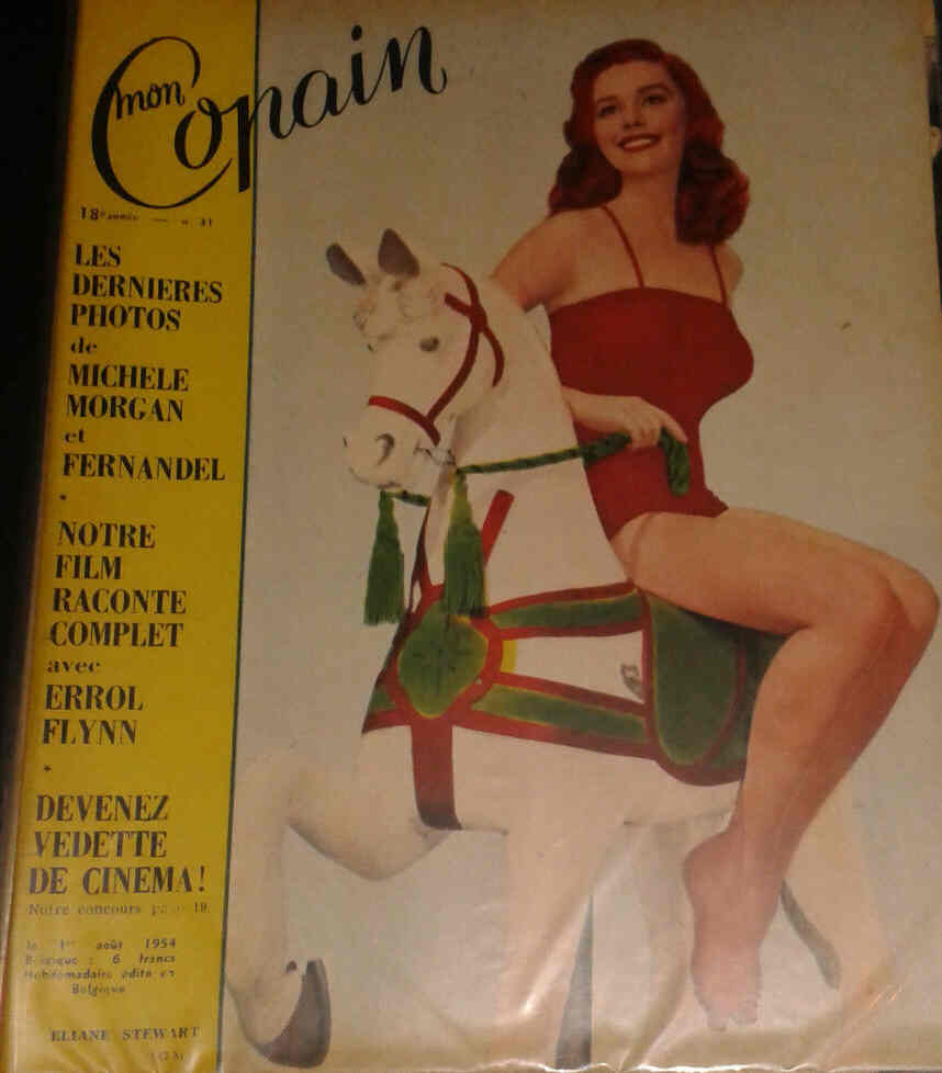 MON COPAIN magazine side cover 1 August 1954