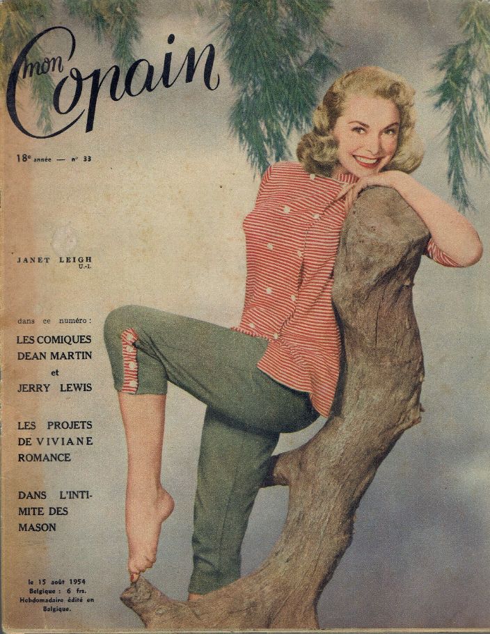 MON COPAIN magazine side cover 15 August 1954