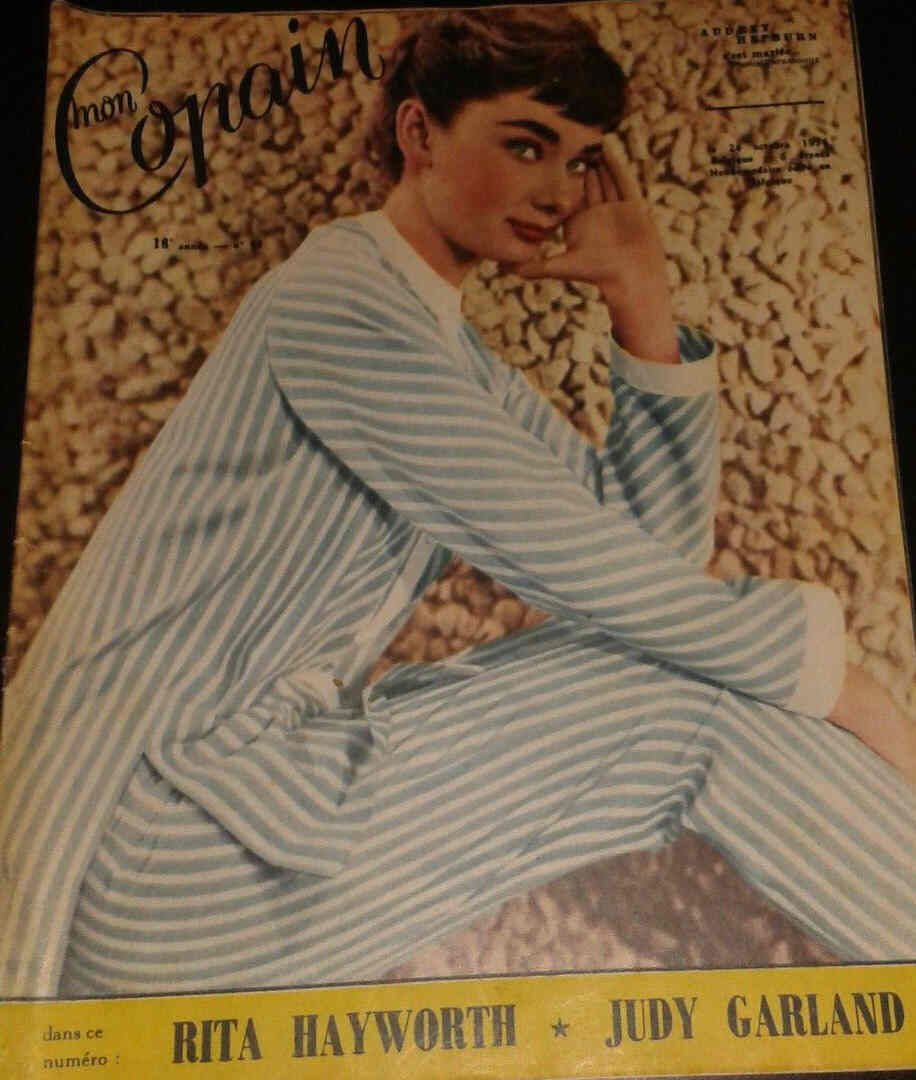 MON COPAIN magazine side cover 24 October 1954