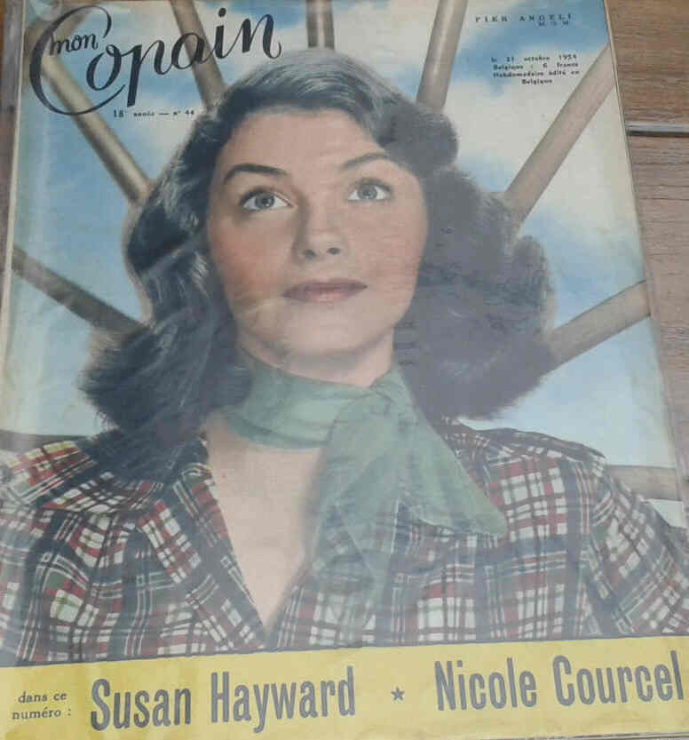 MON COPAIN magazine side cover 31 October 1954