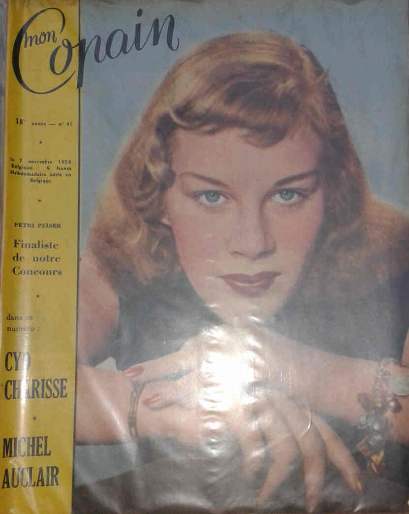MON COPAIN magazine side cover 7 November 1954